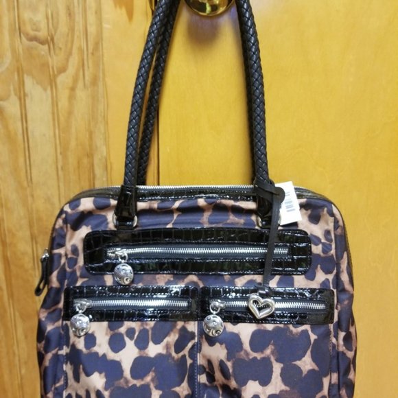 Brighton Handbags - Brighton "Bobbi" Le Satchel Spot Du Jour Leopard